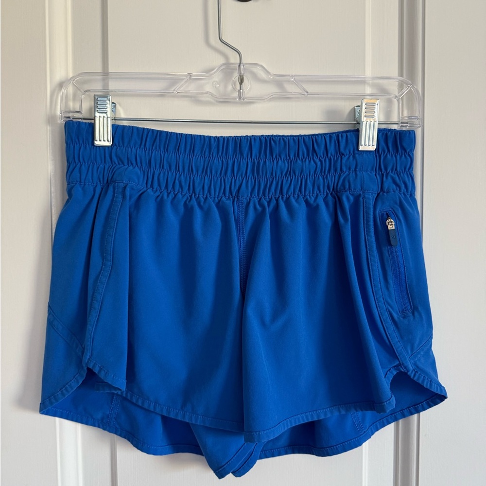 lululemon athletica Vibrant Blue Tracker Shorts